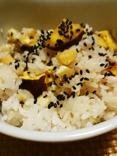 栗とさつまいもの炊き込みご飯-レシピのメイン写真