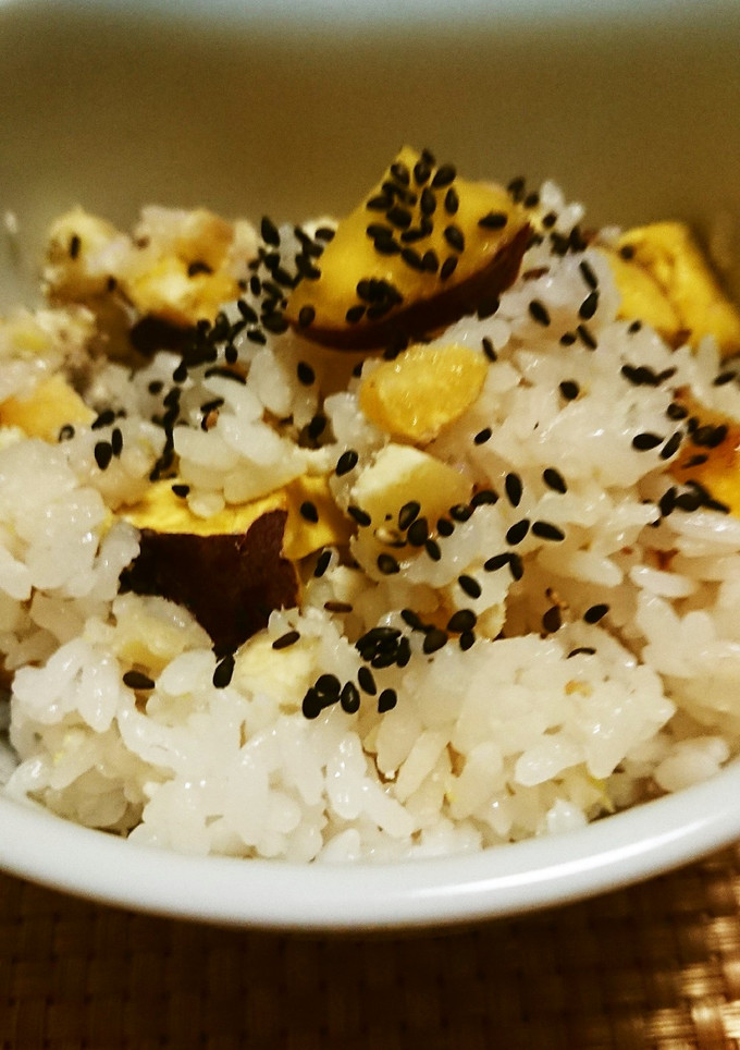 栗とさつまいもの炊き込みご飯-レシピのメイン写真