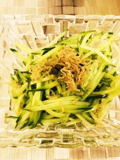 和えるだけ!きゅうりとじゃこのごま油和え-レシピのメイン写真