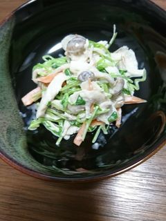 とても簡単。豆苗とササミの和え物-レシピのメイン写真