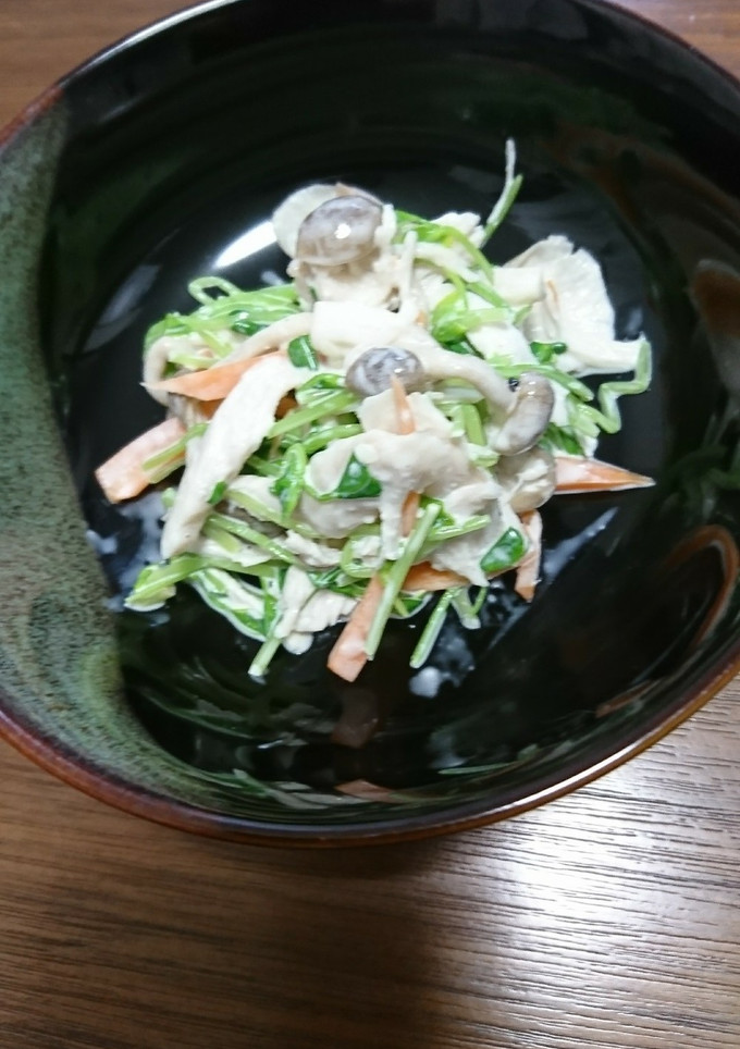 とても簡単。豆苗とササミの和え物-レシピのメイン写真