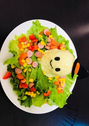 ハロウィンサラダ-レシピのメイン写真