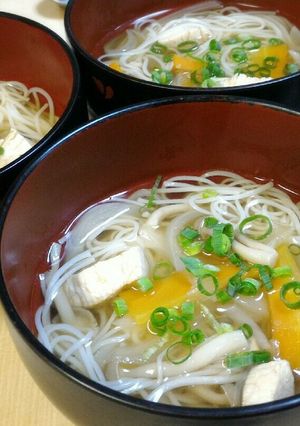 しいたけの香り♪素麺の吸い物☆にゅうめん-レシピのメイン写真