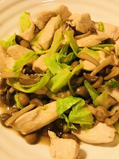 鶏肉&きのこと納豆のオイスターソース炒め-レシピのメイン写真