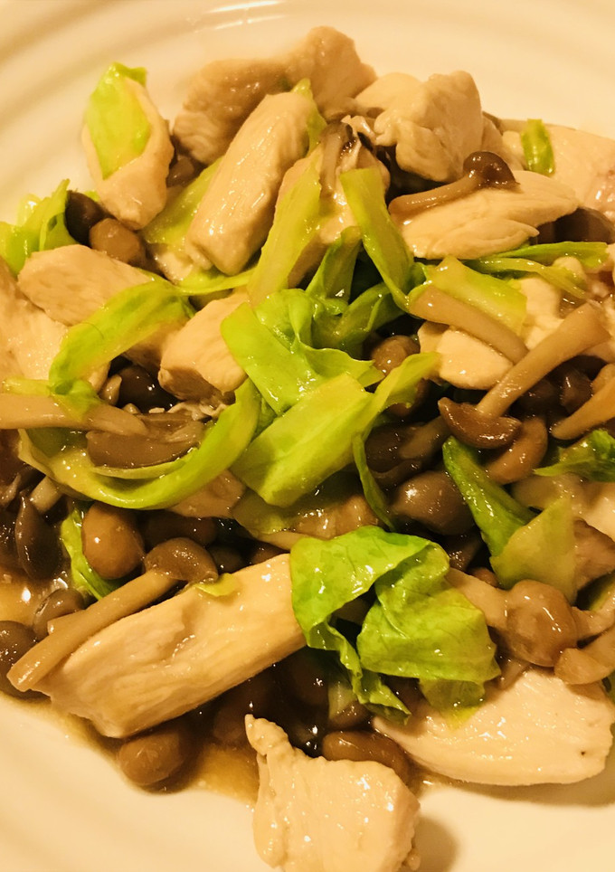 鶏肉＆きのこと納豆のオイスターソース炒め-レシピのメイン写真