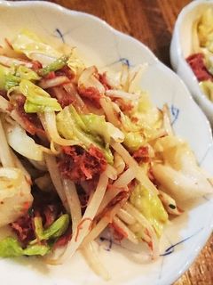 コンビーフのモヤシ炒め-レシピのメイン写真