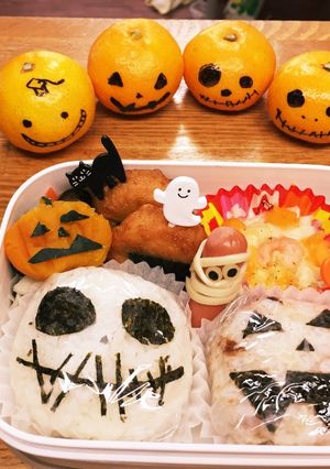 ハロウィン 弁当 小学生 みかん-レシピのメイン写真