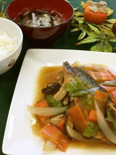 あじのピカタ甘酢あんかけ(健康食)-レシピのメイン写真