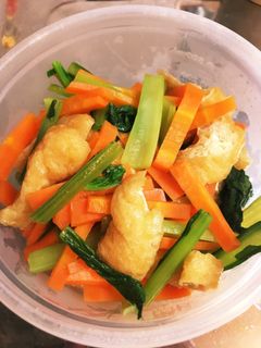 小松菜と油揚げ神速の炒め煮-レシピのメイン写真