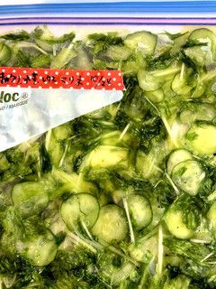 きゅうり 水菜 レタスのマリネ 冷凍保存-レシピのメイン写真