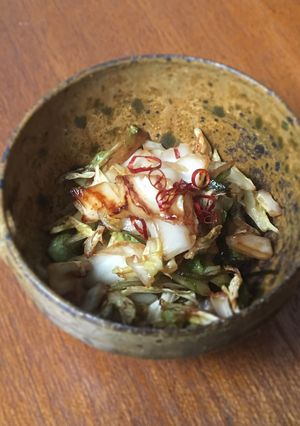 おばあちゃんの味♡白菜の漬物のバター炒め-レシピのメイン写真