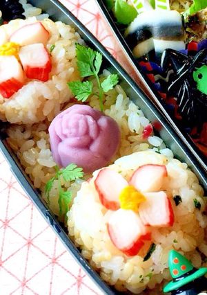 菊花とカニカマのお花-レシピのメイン写真
