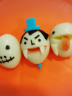 ハロウィンキャラ弁おかずドラキュラおばけ-レシピのメイン写真