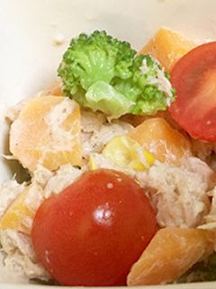 ブロッコリーとにんじんのツナマヨ和え-レシピのメイン写真