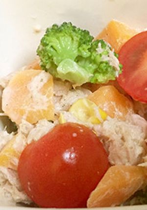 ブロッコリーとにんじんのツナマヨ和え-レシピのメイン写真