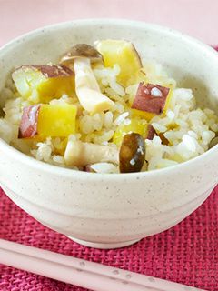 さつまいもときのこの炊き込みご飯-レシピのメイン写真