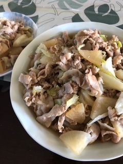 簡単、キャベツ豚バラ大根。-レシピのメイン写真