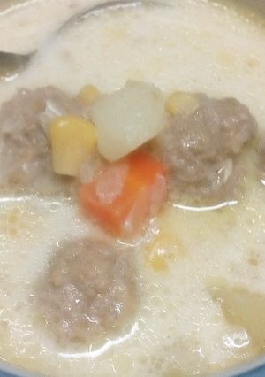 豆乳でミートボールシチュー-レシピのメイン写真