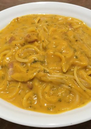 かぼちゃピューレのパスタ-レシピのメイン写真