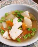 魚河岸揚げとかぶの中華スープ