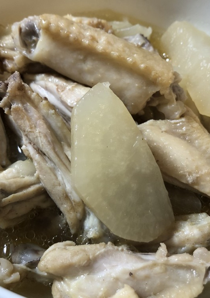 【圧力鍋】手羽と大根の煮物-レシピのメイン写真