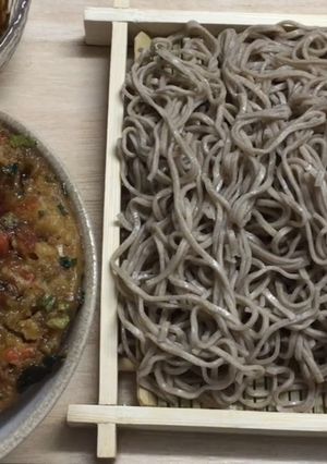 アレンジどん兵衛　甘辛天丼ともり蕎麦-レシピのメイン写真