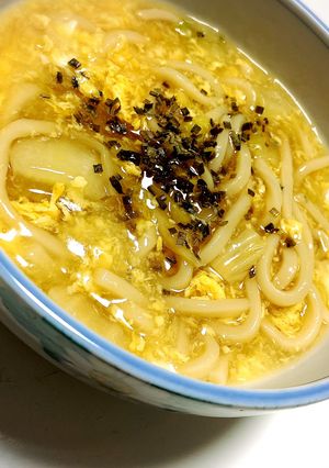 5分で完成！白だしで作る卵あんかけうどん-レシピのメイン写真