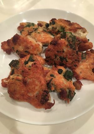離乳食手づかみにも！とろろ納豆焼き-レシピのメイン写真
