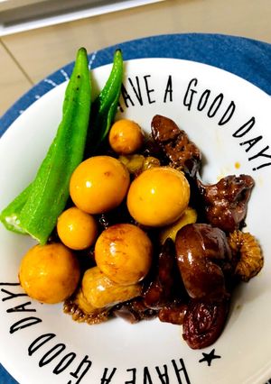 鳥モツの煮物-レシピのメイン写真