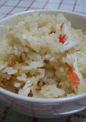 冷凍かにの炊き込みご飯-レシピのメイン写真