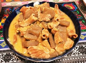 超簡単！母直伝白モツとこんにゃくの味噌煮-レシピのメイン写真