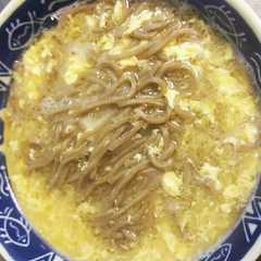 生姜風味の餡かけ卵とじ蕎麦-レシピのメイン写真