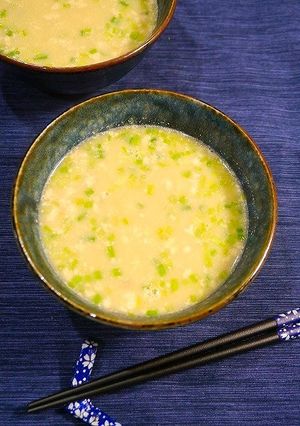 簡単！鶏しめじの泡湯葉味噌汁-レシピのメイン写真