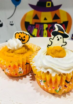 カボチャのカップケーキ☆ハロウィン仕様-レシピのメイン写真