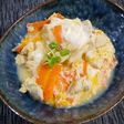 レンジで簡単!鶏人参のほんだし親子丼