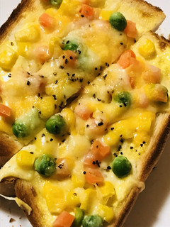 ミックス野菜のマヨネーズ&チーズトースト-レシピのメイン写真