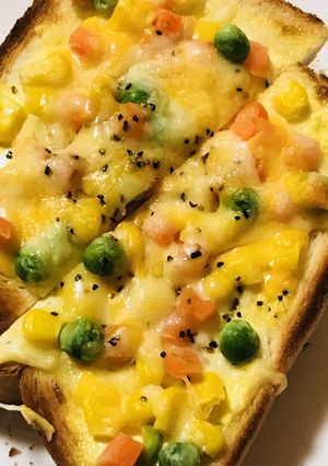 ミックス野菜のマヨネーズ＆チーズトースト-レシピのメイン写真