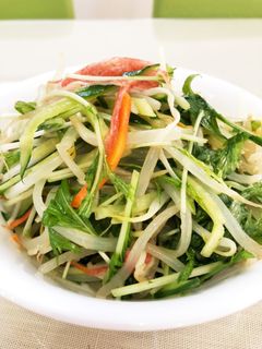 もやしと水菜の中華サラダ-レシピのメイン写真