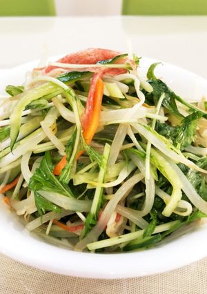もやしと水菜の中華サラダ-レシピのメイン写真