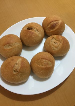 ゆる糖質制限 ふすま粉豆腐入り丸パン-レシピのメイン写真