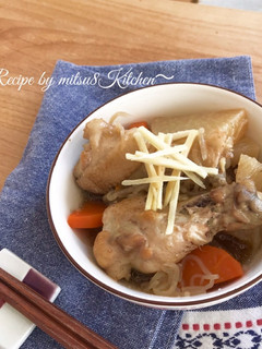 煮汁もおいしい!手羽元と大根の煮物-レシピのメイン写真
