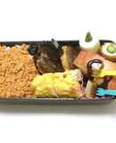 ㉞ 鮭そぼろ&リンゴチョコソース弁当♡