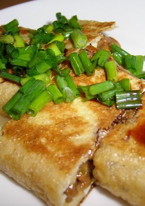 青のりいっぱい♪納豆お揚げ-レシピのメイン写真