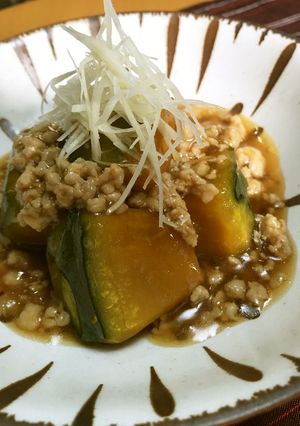 美人レシピ・かぼちゃのそぼろ煮-レシピのメイン写真