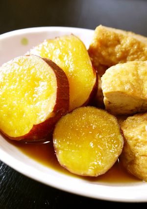 さつま芋と厚揚げの煮物（電気圧力鍋５分）-レシピのメイン写真