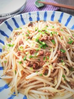 簡単!ミンチともやしのオイスター醤油炒め-レシピのメイン写真