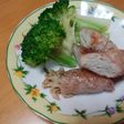 湯葉とキノコの豚肉巻き