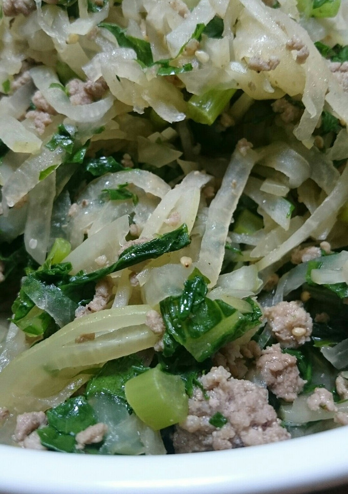 大根とひき肉の中華風炒め煮-レシピのメイン写真
