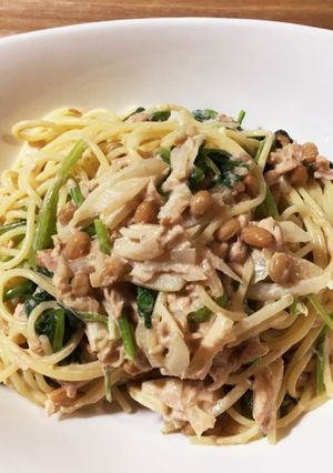 和えるだけ☆簡単納豆ツナパスタ-レシピのメイン写真