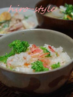 菜の花と桜海老ごはん♪-レシピのメイン写真